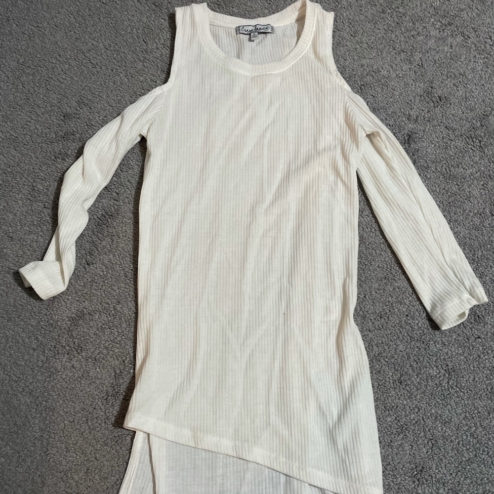 Small, white long sleeve